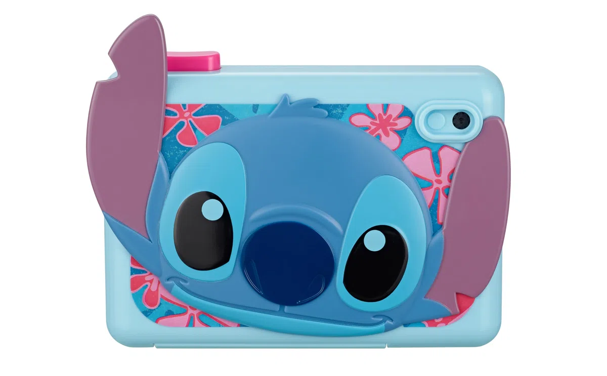 eKids Disney Stitch - Fotocamera digitale da 2 MP, schermo da 2 pollici, scheda SD da 512 MB, 5 giochi inclusi, colore: Blu