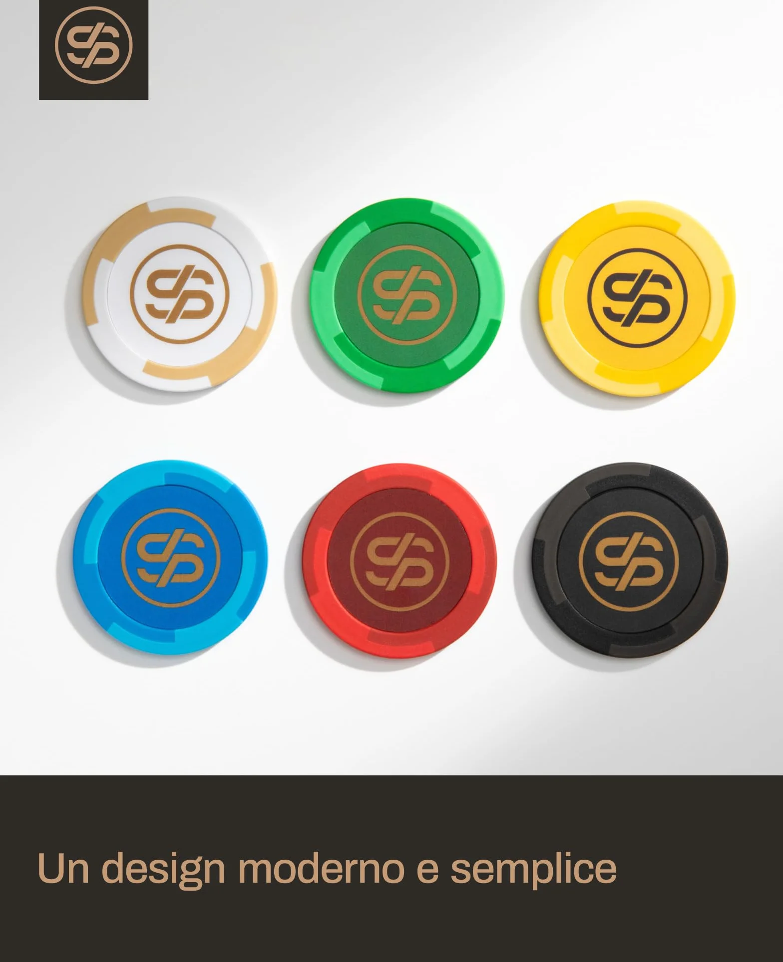 SLOWPLAY Godel Fiches da Poker in Argilla | 50 Pezzi di Fiches da Poker Texas Holdem, 14g Fiches da Poker [con Valore] | Squisita fattura e Design (Nero)