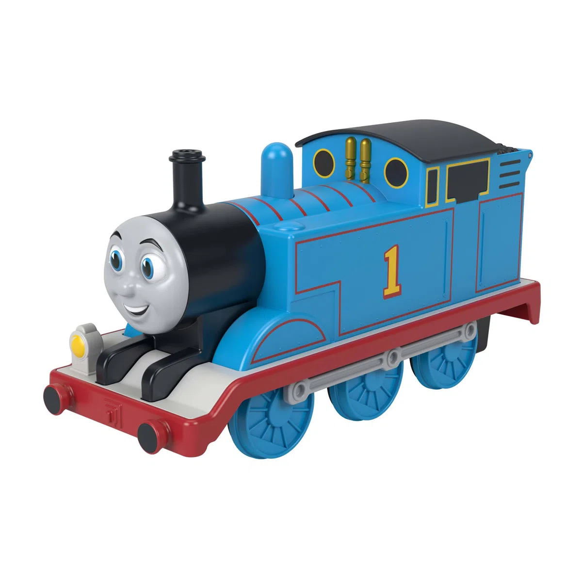 Il Trenino Thomas - Thomas con Super fischio, trenino di grandi dimensioni con vano portaoggetti incluso, premi il pulsante sulla cupola del vapore per riprodurre il fischio, JRW12