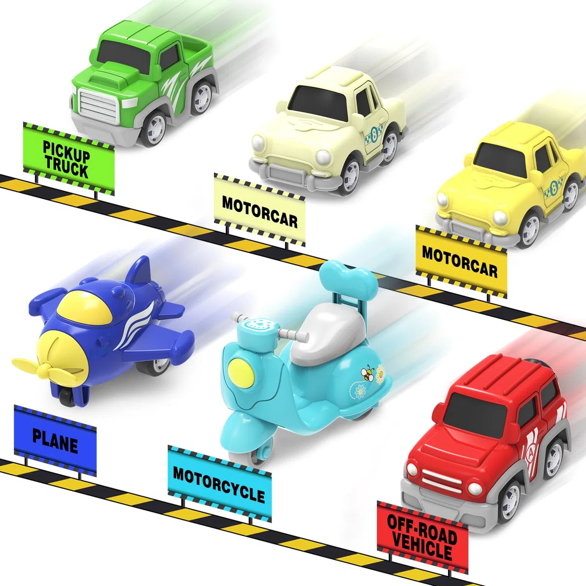 Giochi Bambini 2 Anni,7 in 1 Camion Macchinine con Suoni e Luci,Camion Giocattolo per Bambini,Regalo Bambino 2 3 4 Anni