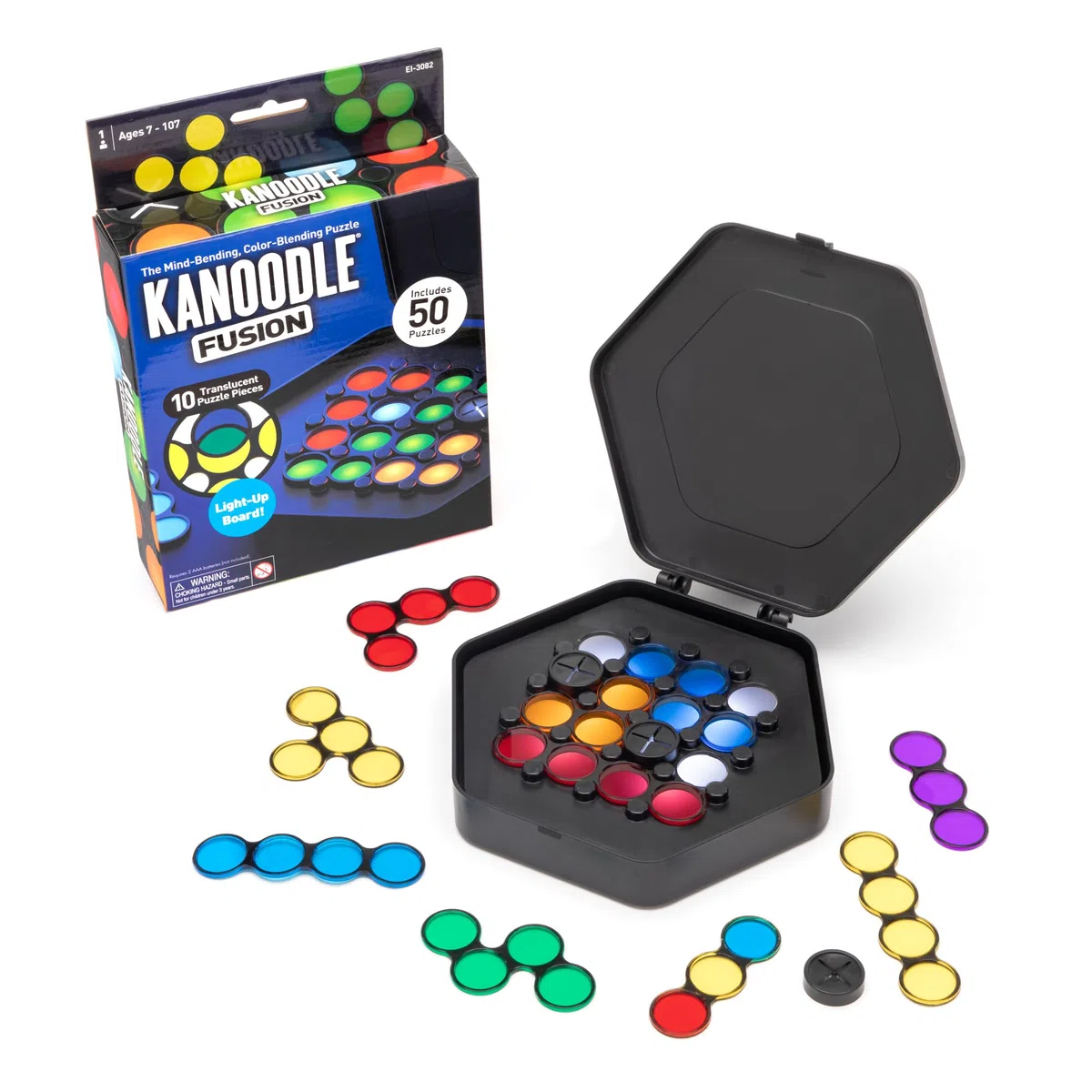 Learning Resources Kanoodle Fusion, Gioco di logica per Bambini, Rompicapo e Gioco di Sfida, Gioco STEM per Bambini dai 7 Anni in avanti