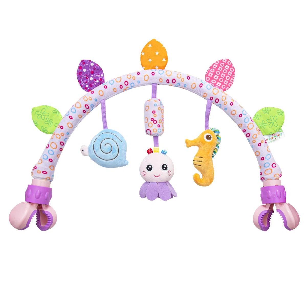 caterbee Giocattoli da Viaggio per passeggini per Neonati e Bambini ， Accessori per Culla e passeggini e carrozzine Giocattoli per attività sensoriali e motorie per Interni ed Esterni. (Ocean)