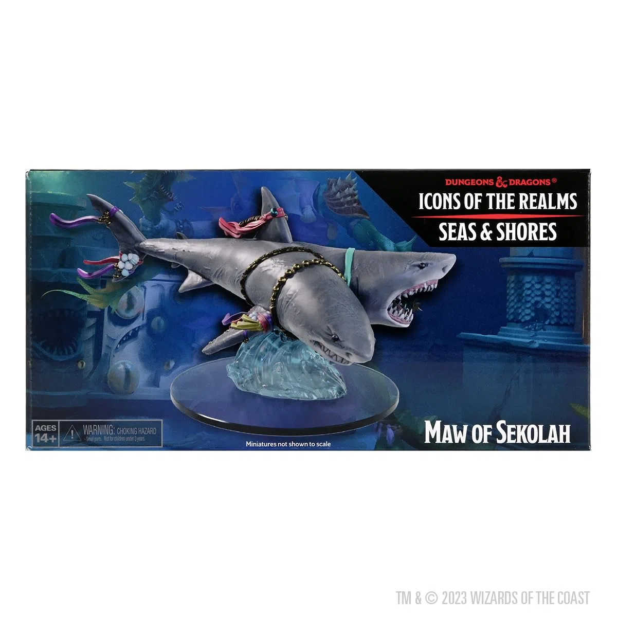 Wizkids D&D Icons of The Realms Miniatura preverniciata Seas & Shores - Maw of Sekolah Boxed Figure (Set 29)