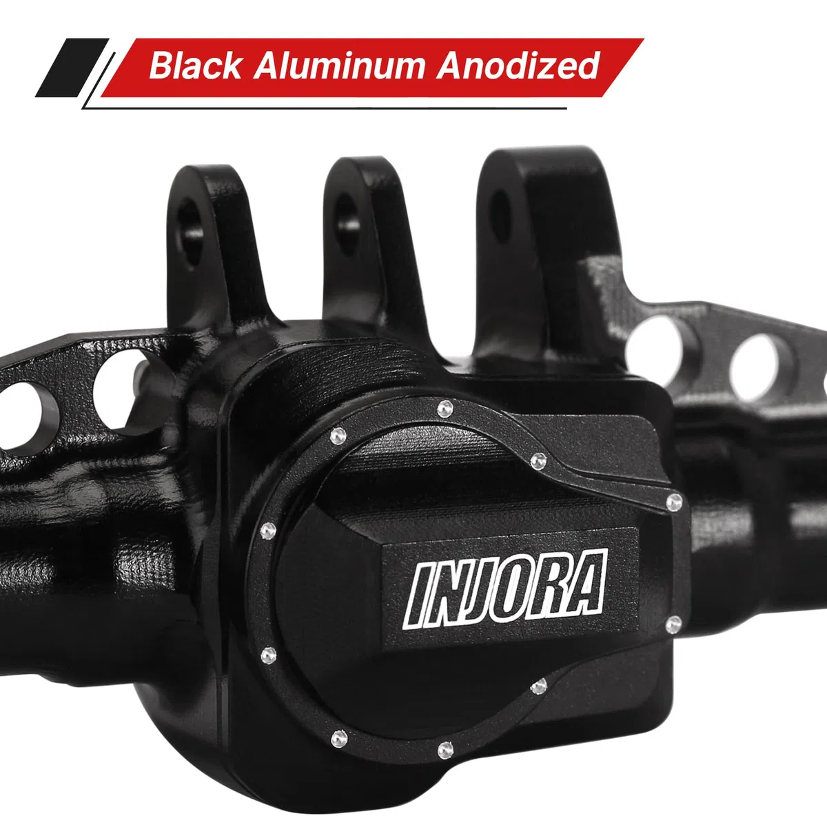 INJORA Posteriore Anteriore Anteriore +4mm Esteso Alluminio CNC ASSE per TRX4M Upgrade 1/18 RC Crawler