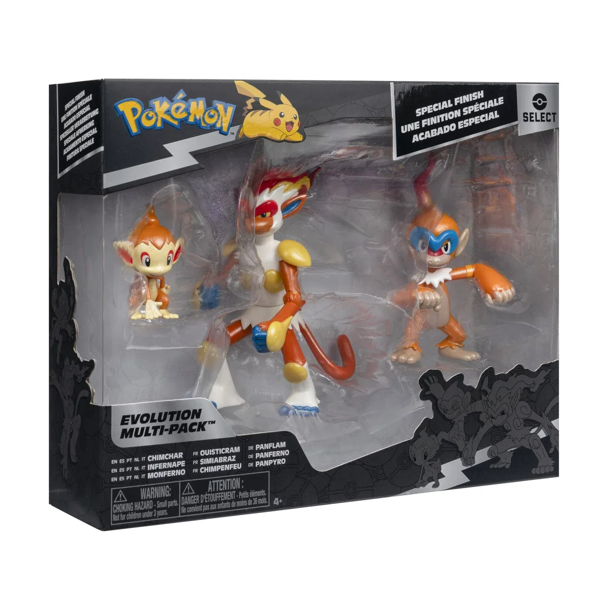 Pokémon Select Evolution Multipack (Chimchar, Monferno, Infernape), Figure