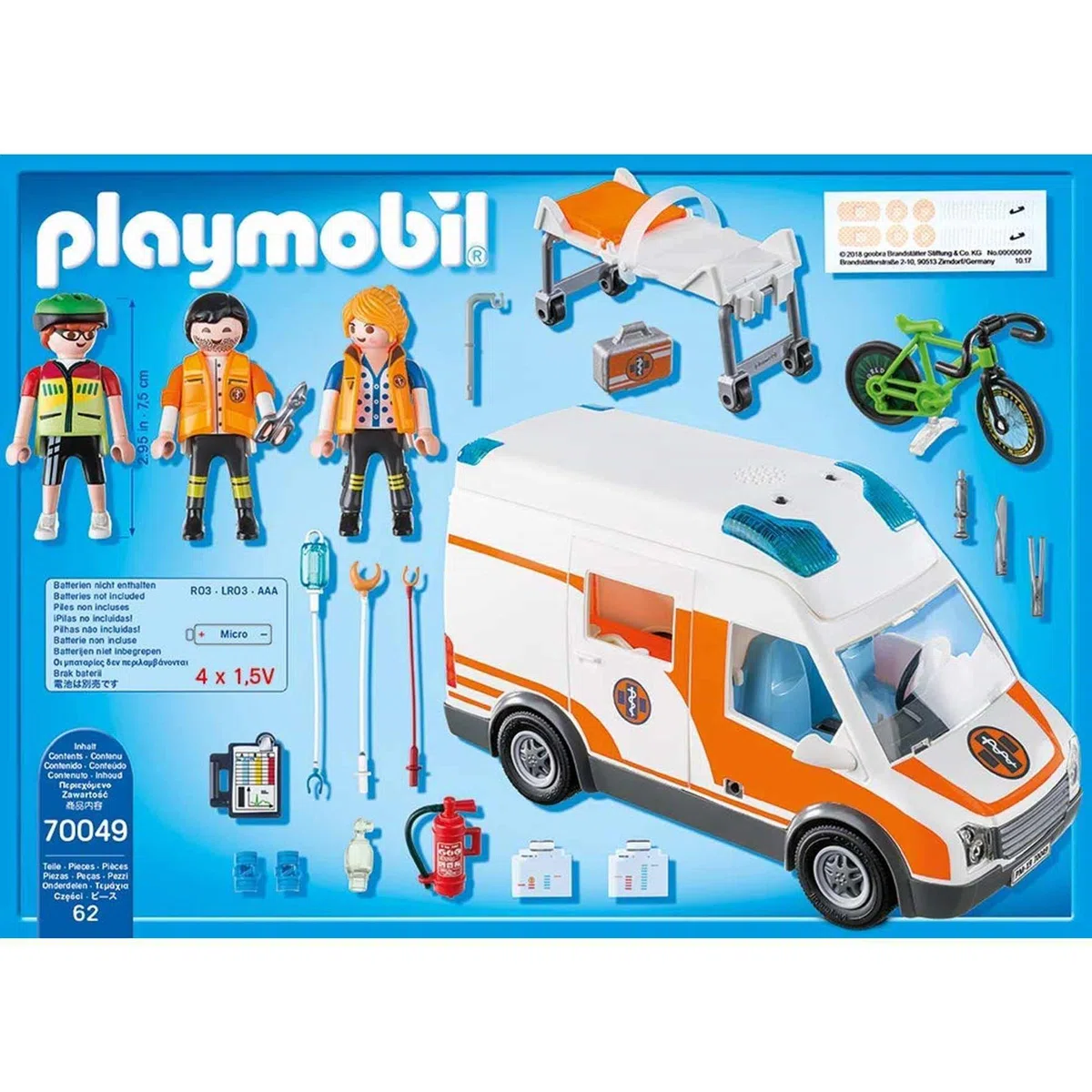 PLAYMOBIL 70049 - Ambulanza e soccorritori