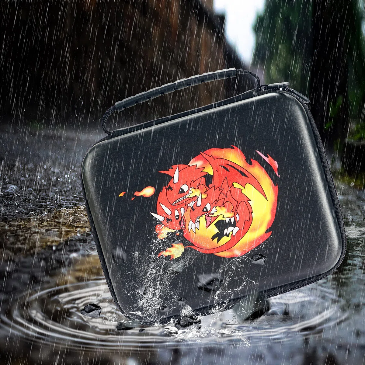Giocattolo Organizzatore Custodia Compatibile con Figure Bakugan, BakuCores e Figure Fighter, Mini Giocattolo Contenitore Custodia (20 tasche, Nero) (Senza giocattoli)