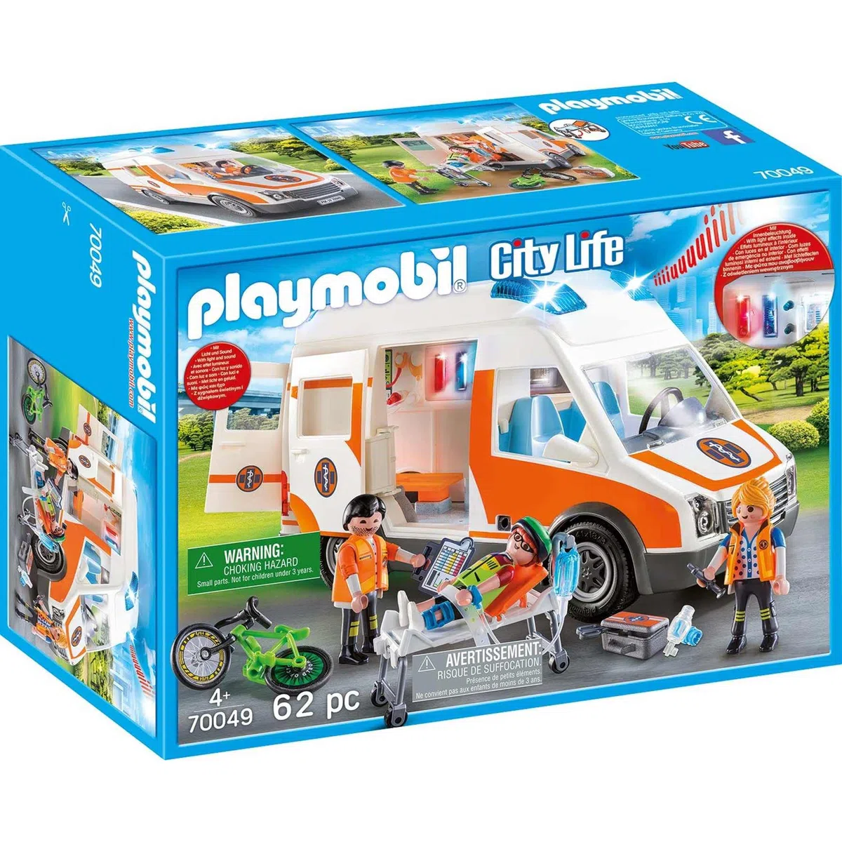 PLAYMOBIL 70049 - Ambulanza e soccorritori