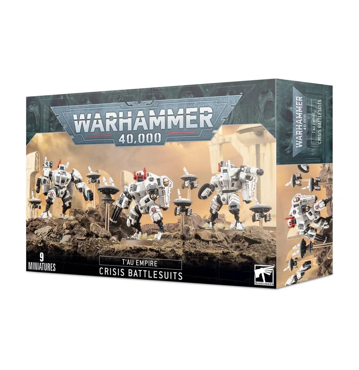 Warhammer+40k+-+Tau+XV8+Crisi+Battlesuit+Team
