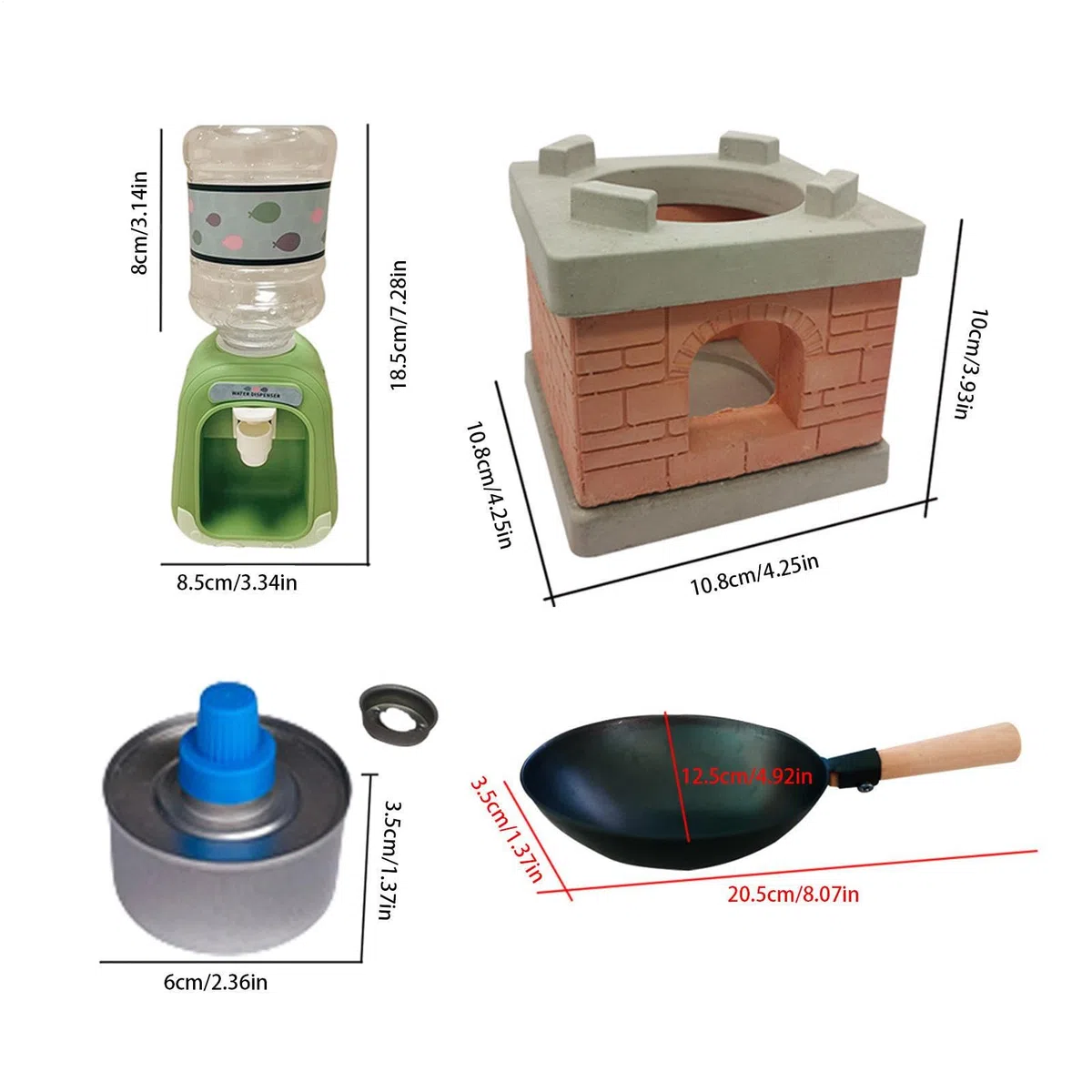 Set Di Cucina Mini Vero | Strumenti Educativi Per Cucina E Utensili Per Cucinare Reale | Fornello In Miniatura Attrezzi Per Cibo Reale Bottiglie Per Condimenti | per Bambini