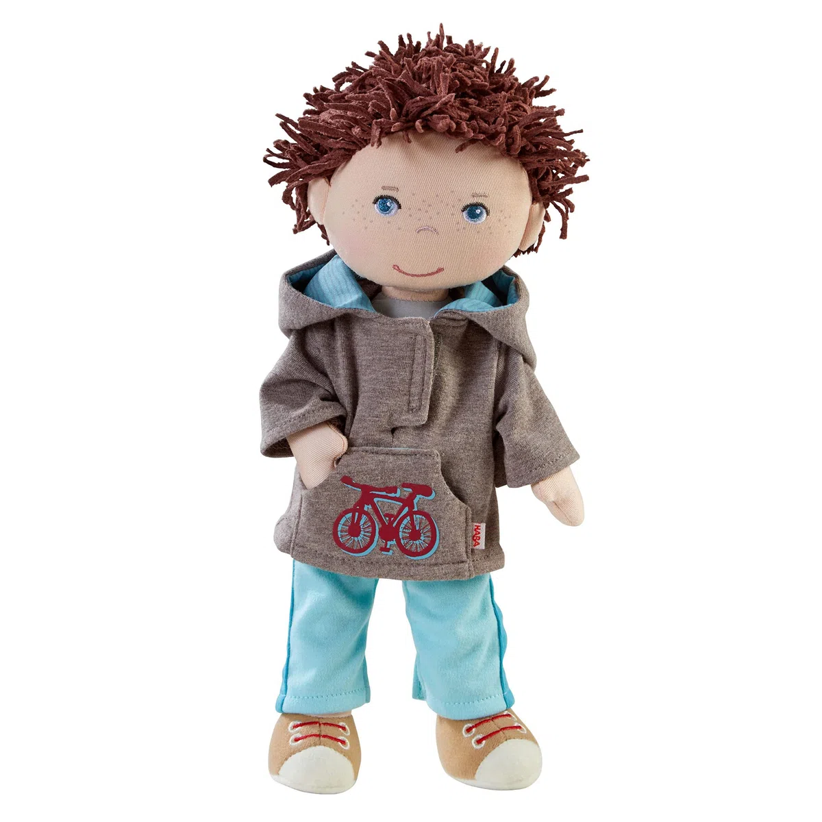 HABA Bambola Lian 306528 - Bambola in Tessuto per Bambini dai 18 Mesi in su per Giocare e coccolarsi in Materiali Morbidi, Dimensioni: 30 cm