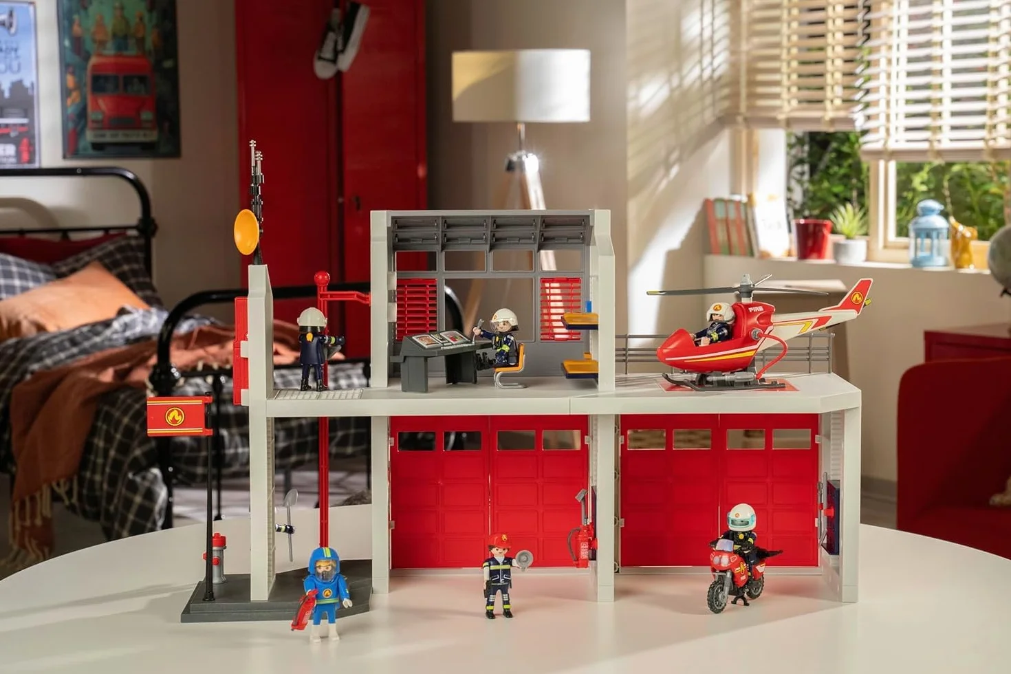 PLAYMOBIL City Action 9462 - Grande Centrale dei Vigili del Fuoco, Dai 5 anni