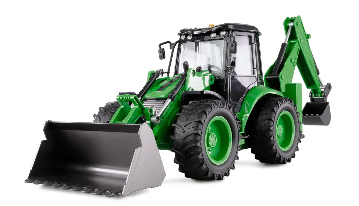 Amewi Terre per escavatori G1401E 1:14 RTR verde telecomandate RC 2 in 1 pale gommate & escavatori bambini 8 anni