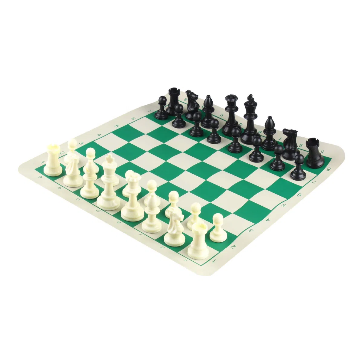 Andux Set Di Scacchi Arrotolabilicon Borsetta e Pezzi Degli Scacchi 32PCS XQTZ-02