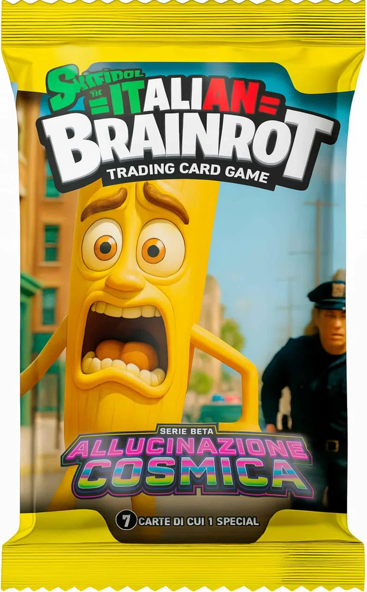 Skifidol Brainrot Trading Card Game, Allucinazione Cosmica Serie Beta, Super Box da 30 Bustine