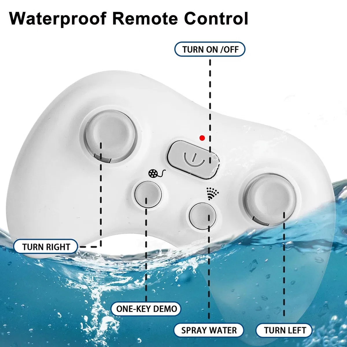 Giocattoli da piscina, giocattoli a forma di squalo telecomandato per ragazzi, giocattoli da bagno per bambini, alta simulazione squalo RC Boat Boy giocattoli con luce e acqua spray, regalo per