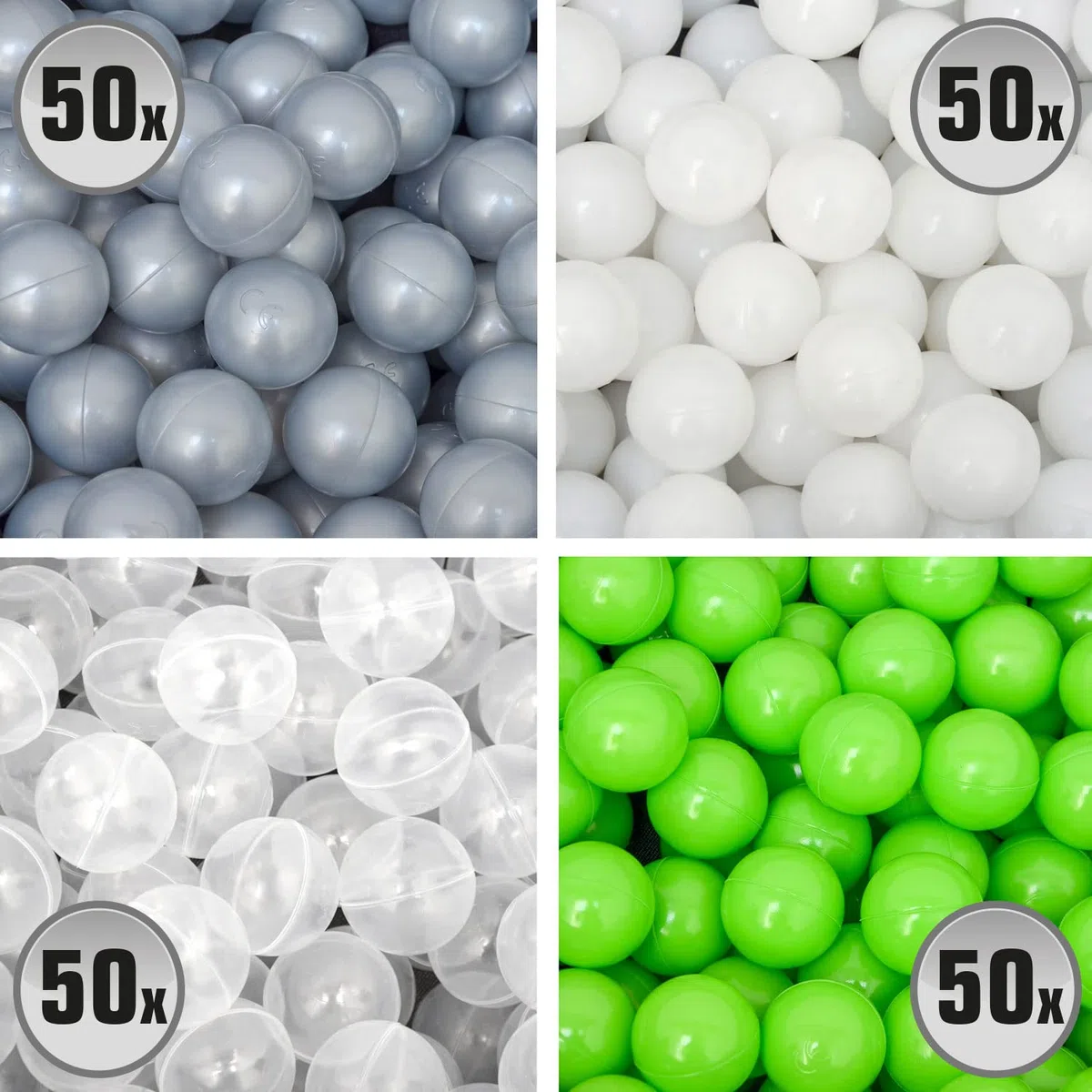LittleTom 200 Palline per Piscina Bambini - 5,5cm Palline Bimbi Colorate - Palline x Piscina - Giochi Piscina Bambini Palline Gioco Palline Plastica Bambini Colorate Palla per Piscina Palloni Piscina