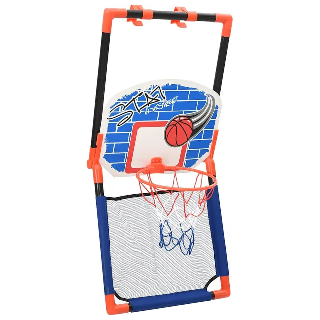 Set da basket multifunzionale per porta e parete per bambini per un allenamento in sala o in giardino