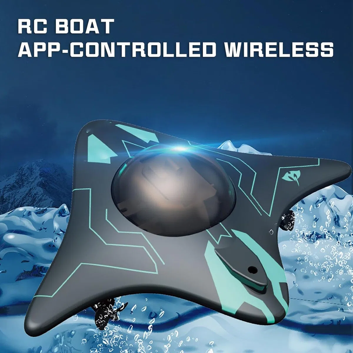 Drone subacqueo, connettività wireless, controllo app intelligente, trasmissione immagine in tempo reale Full HD 1080p, dotato di fari LED, per esplorazione subacquea e giocattoli per adulti