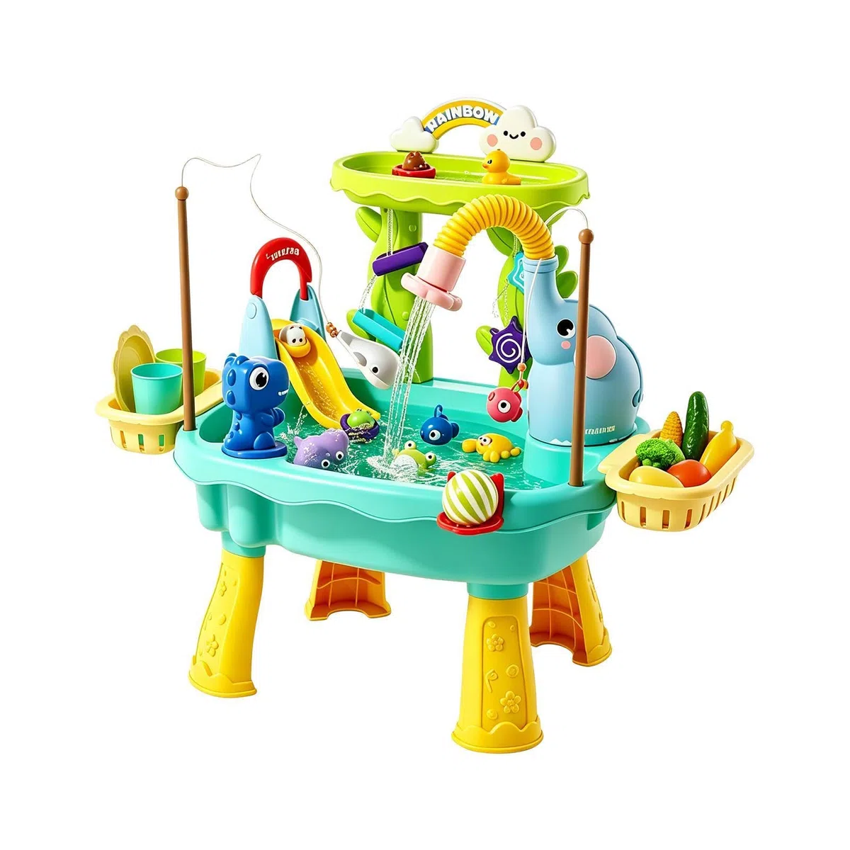 Tavolo Acqua Per Bambini - Tavolo Da Gioco D'acqua A 2 Strati - Giochi Sensoriali Estivi Di Attività - Per Bambini Prescolari, Cortile, Giardino, Spiaggia, Campeggio, Asilo, Bagno, Sala Giochi