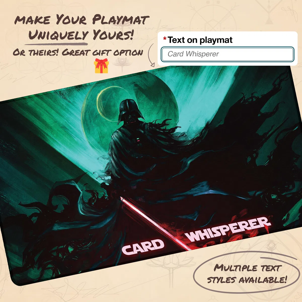 Dark Lord (Bordi cuciti) - Tappetino da Gioco MTG di Anato Finnstark - Compatibile con Tappetino da Gioco Magic The Gathering - Gioca a MTG, YuGiOh, TCG - Disegni Originali