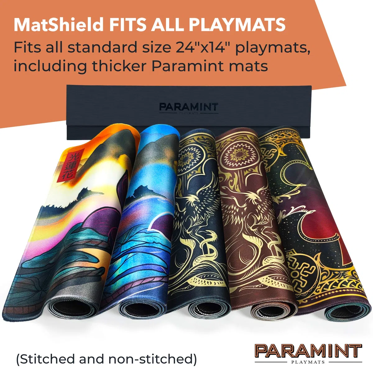 MatShield, Copertura del Tappetino da Gioco - Compatibile con Tappetino da Gioco Magic The Gathering - Accessori MTG - Similpelle con Interno in Tessuto, Chiusura Magnetica