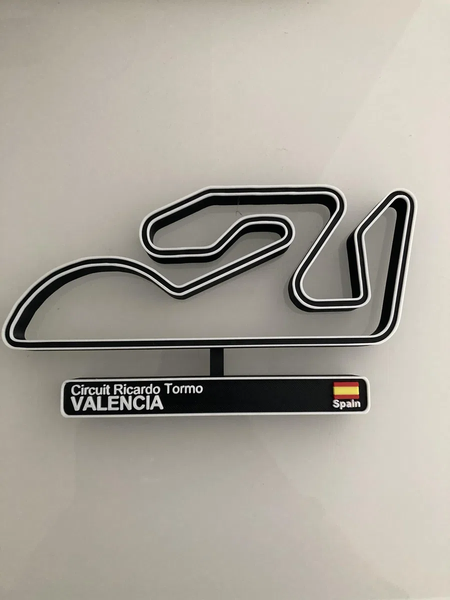 Circuito di Valencia, Modello di Circuito di Corsa 3D, Decorazione Automobile