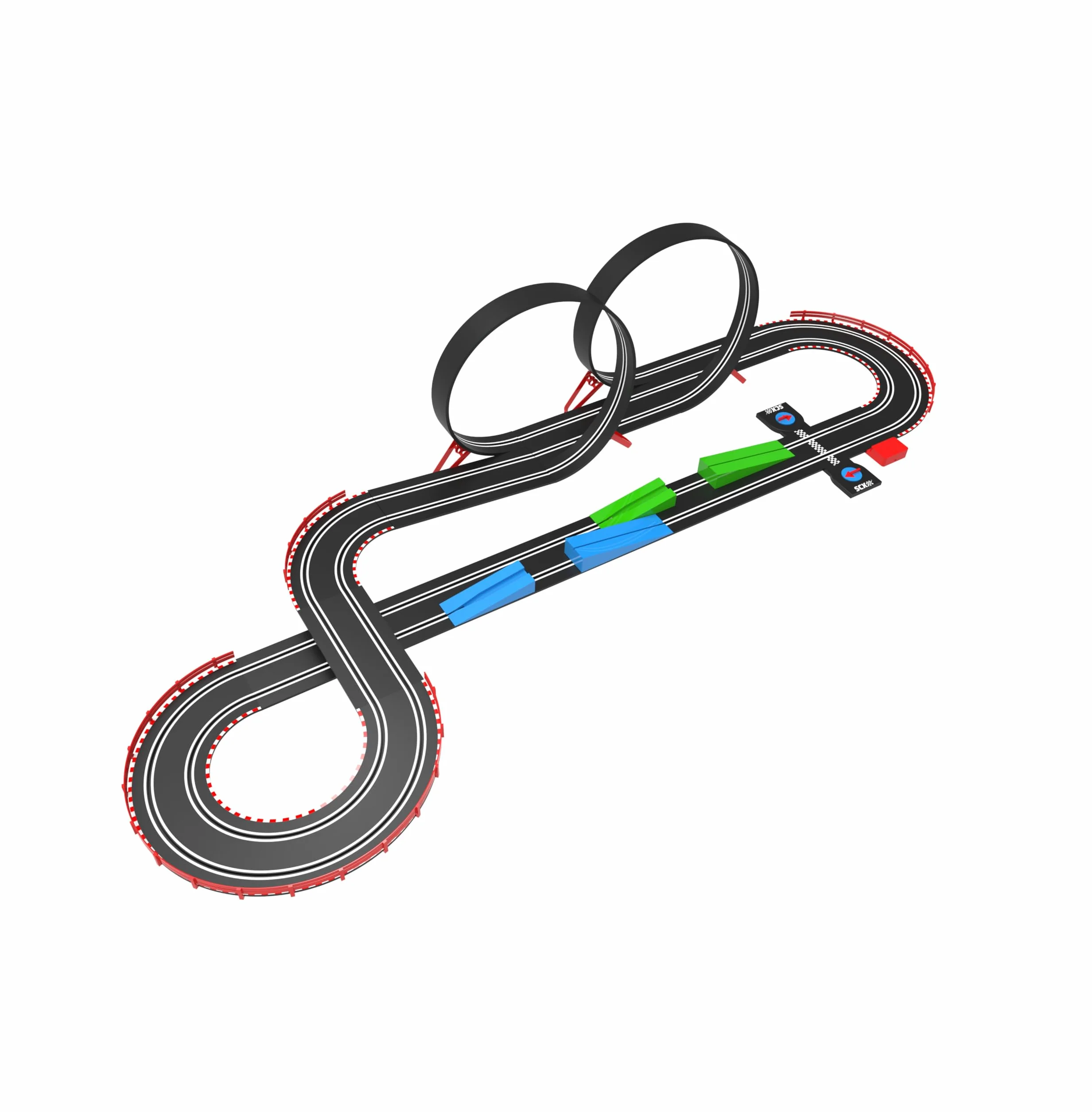 SCALEXTRIC - Circuito Compact - Traccia completa - 2 Auto incluse - Scala 1:43 (Circuito Compact Speed Race)