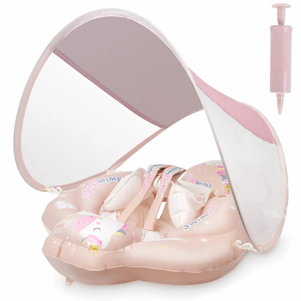 Vicloon Anello di Nuoto per Bambini, Piscina Salvagente per Bambini, Salvagente Gonfiabile per Piscina in PVC Sicuro, Salvagente per Bambini Adatto per Bagno, Piscina, Mare
