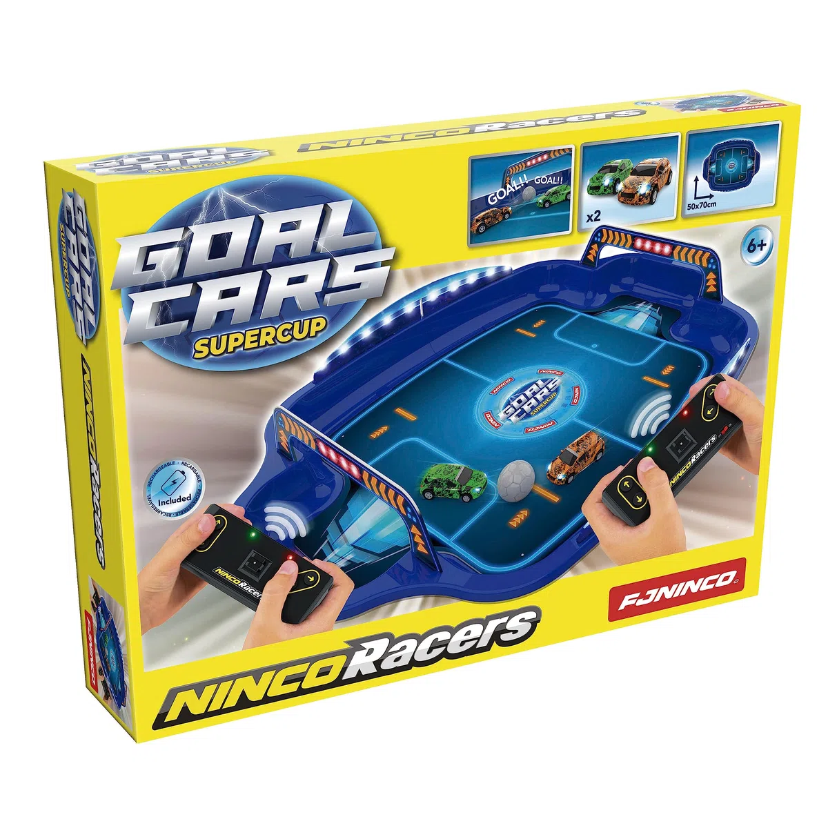 Ninco - Goalcars Supercup | Macchina Telecomandata | Auto RC Calcio Bambini | Gioco Macchine RC 2 Giocatori | A partire da 6 anni (NH93181)