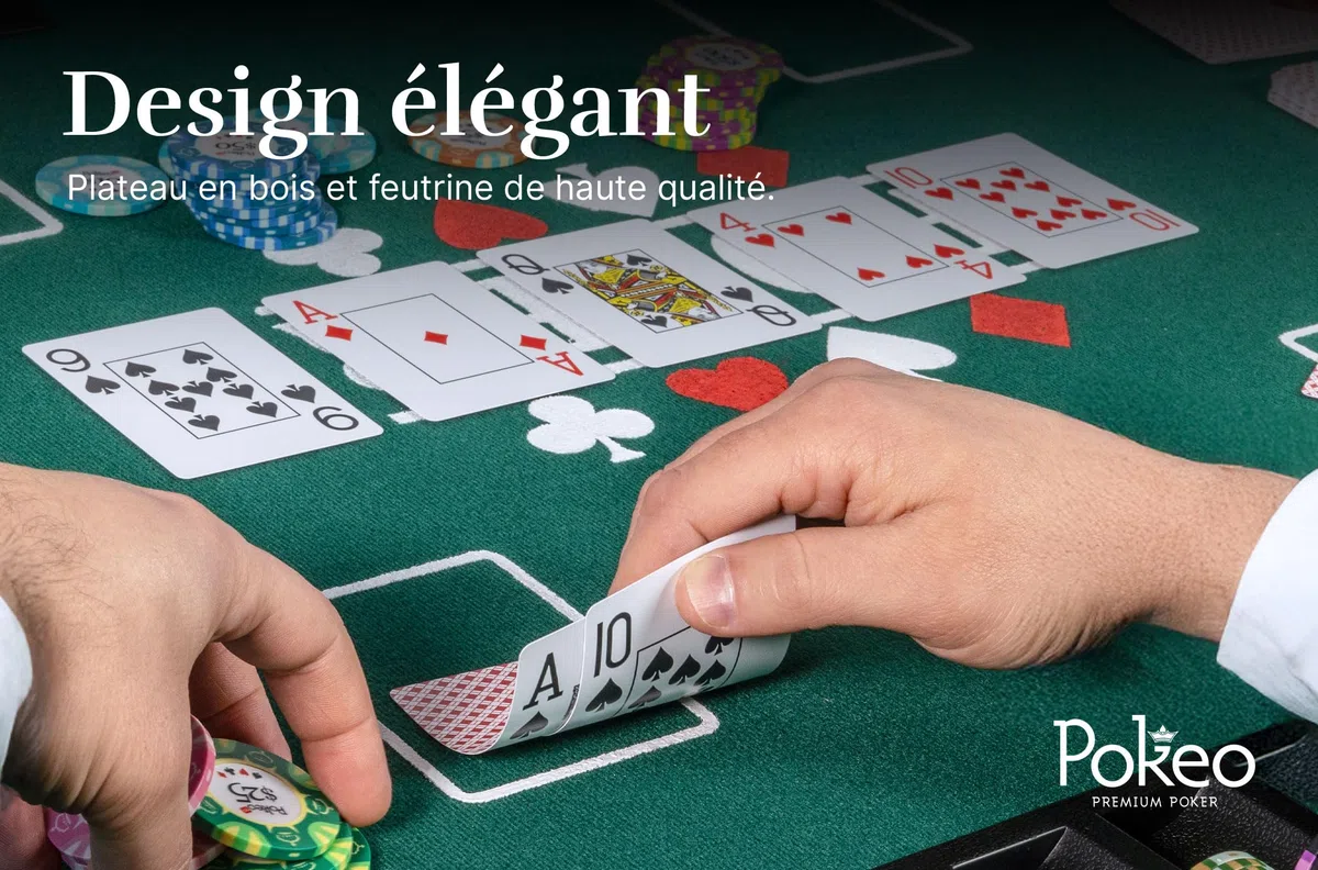 Vassoio da poker pieghevole in 4 parti, rettangolare, verde, tappetino da poker, gioco di carte e gettoni, tappetino da poker pieghevole con porta bicchieri, ideale per tavolino da salotto
