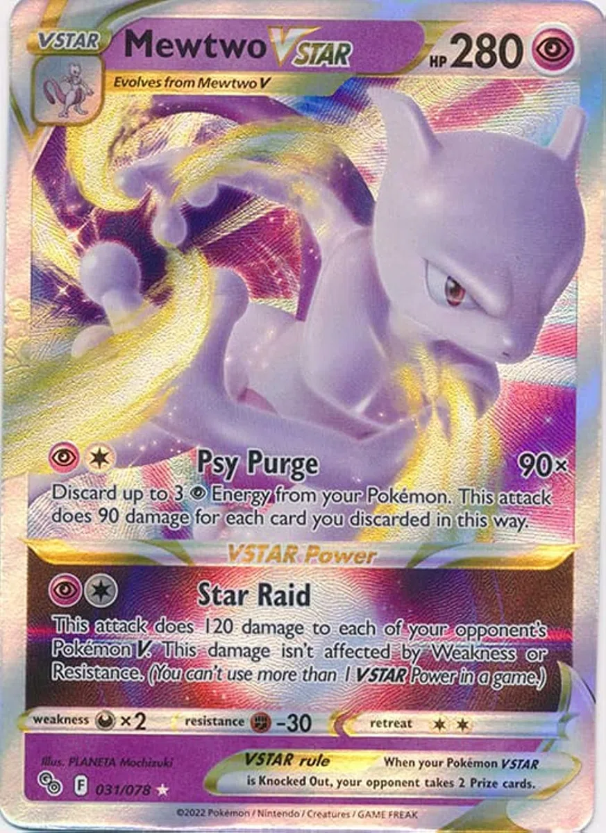 Mewtwo Vstar 031/078 – Pokemon Go – Carta ultra rara