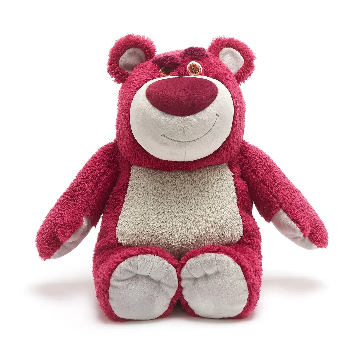 Disney Store Peluche Ufficiale Grande Lotso Grandi Abbracci, Toy Story, 32 cm, Peluche Personaggio Cattivo con Dettagli Ricamati e Finitura Morbida