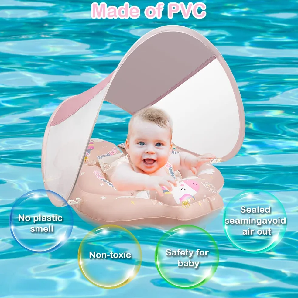 Vicloon Anello di Nuoto per Bambini, Piscina Salvagente per Bambini, Salvagente Gonfiabile per Piscina in PVC Sicuro, Salvagente per Bambini Adatto per Bagno, Piscina, Mare