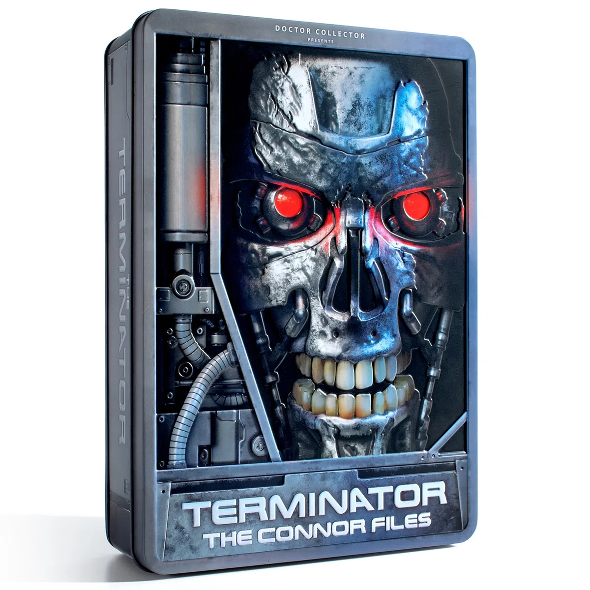 Doctor Collector Terminator The Connor Files Kit, Collectible Set Tin Box, edizione da collezione con accessori esclusivi in scatola di metallo, age 14+