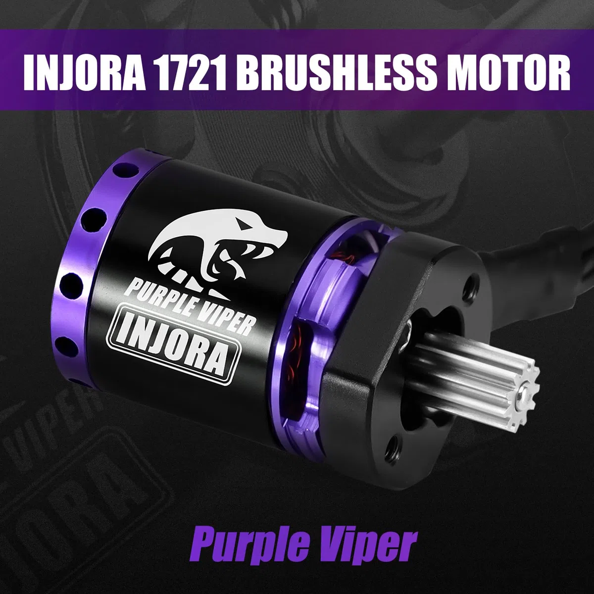 INJORA MBL32 G2 ESC Brushless Impermeabile & Motore Outrunner 1721 Purple Viper per 1/18 TRX4M Ascent-18