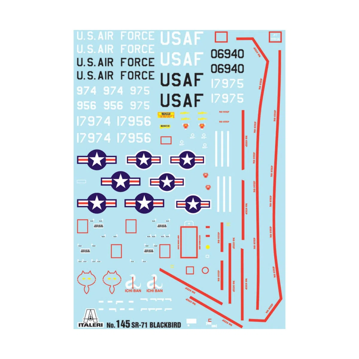 Italeri 0145 - Sr-71 Black Bird Model Kit Scala 1:72