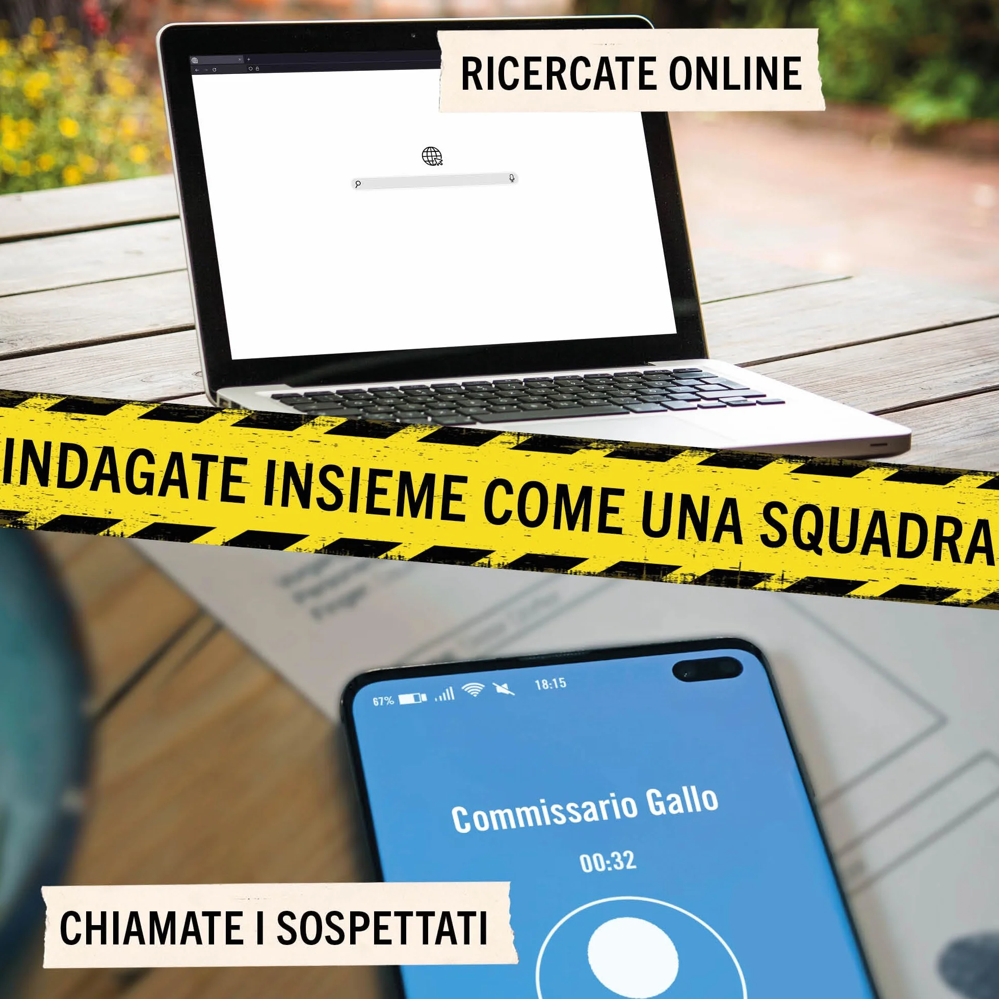 Hidden Games Luogo del Reato – Sotto lo stesso tetto – Gioco poliziesco, simile a Escape Room per il tavolo, risolvi un caso, gioco poliziesco, caso da risolvere, cold case