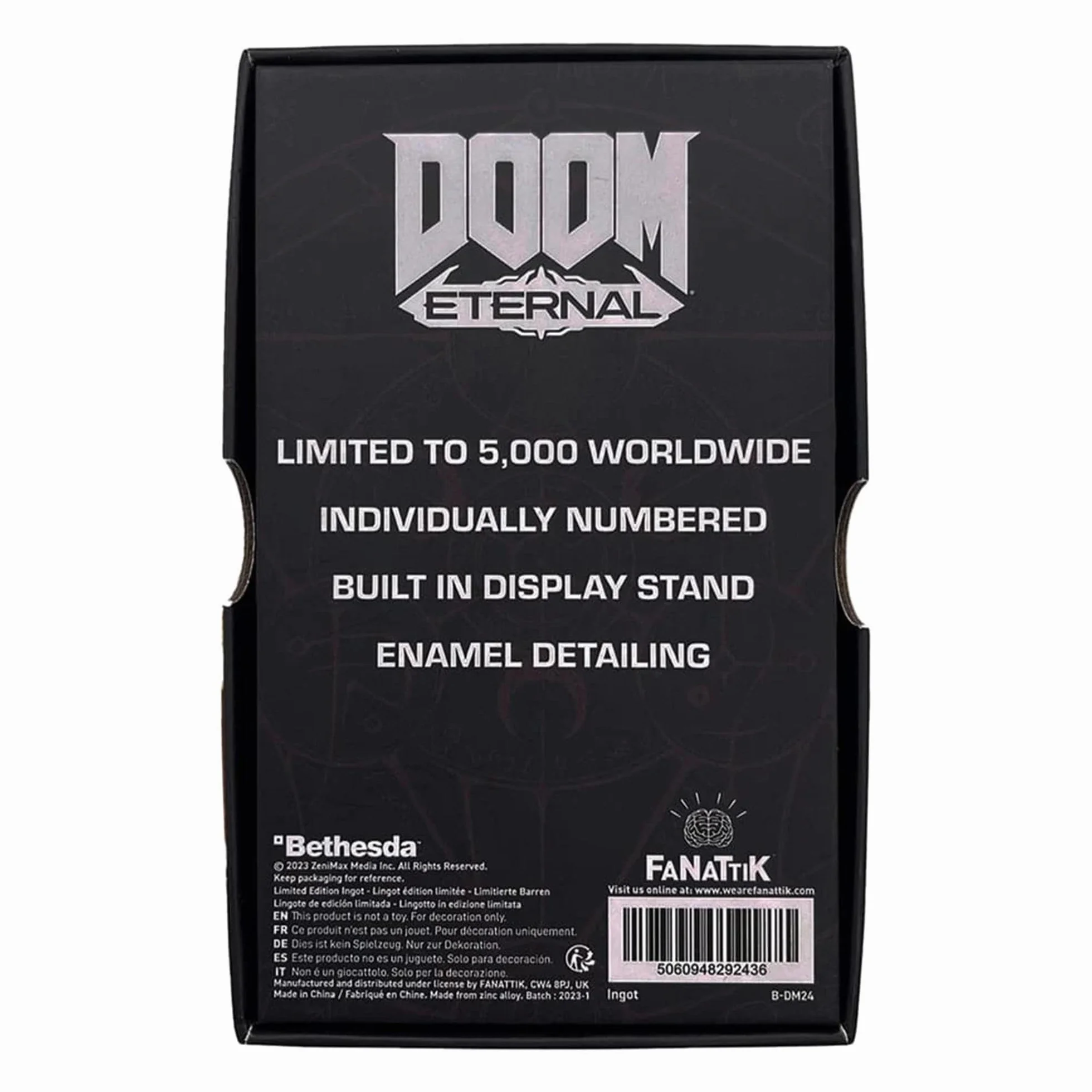 Doom Limited Edition Crogiolo Spada Vetrata Vetrata Lingotto