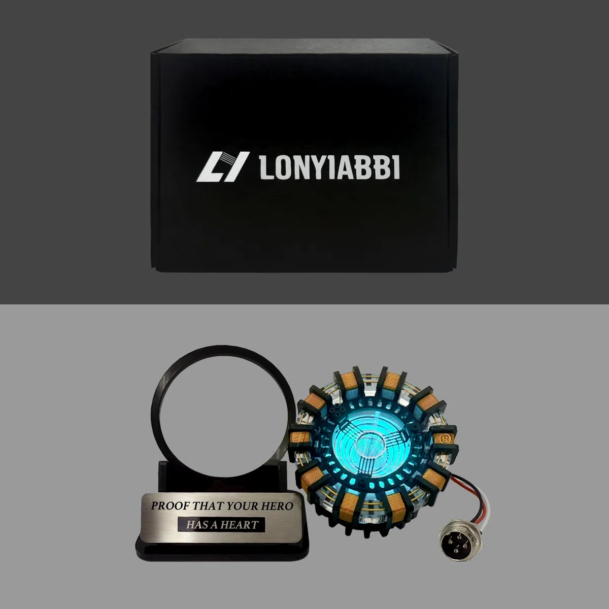 Arc Reactor mk1 Giocattolo Collezionabile Scala 1:1, Display da Scrivania con Effetti Luminosi Interattivi e Telecomando, Alimentazione USB, Pronto all’Uso