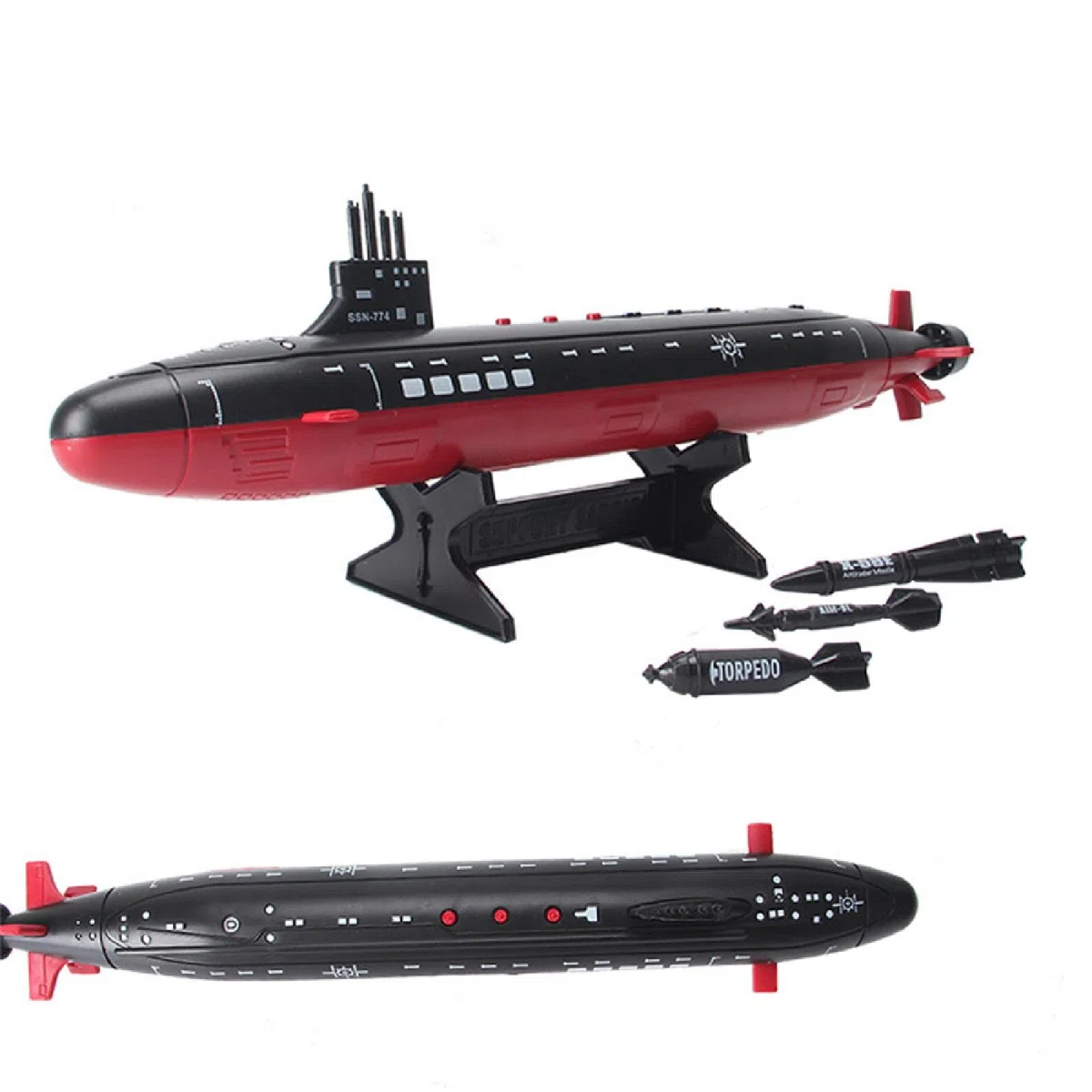 1:350 Sottomarino Navy Seawolf della Marina Modello Grande Silurante Sottomarino da Guerra Sottomarino Nucleare Modello Militare in Plastica
