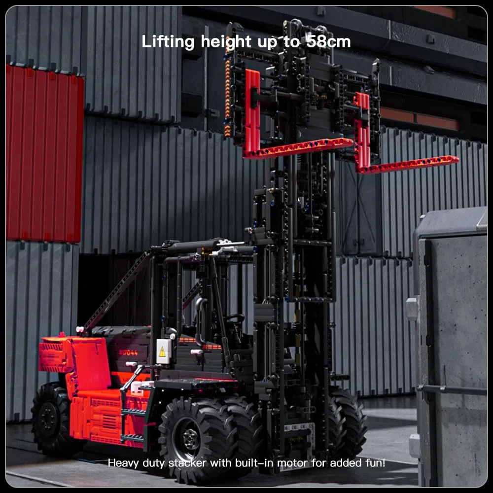 Mould King 17045 Technic Carrello Elevatore Per Carichi Pesanti Telecomandato Giocattolo Per Carrelli Elevatori Con Blocchi Di Costruzione, Adatto Per Adulti Dai 14 Anni In Su (4579 pezzi)