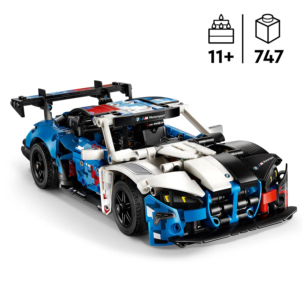 LEGO Technic Auto da Corsa BMW M4 GT3 EVO Giocattolo - Kit di Modellismo con Macchina con Motore V6, Sterzo e Porte Apribili - Regalo da Gamer per Ragazzi da 11 Anni Appassionati di Motorsport - 42226