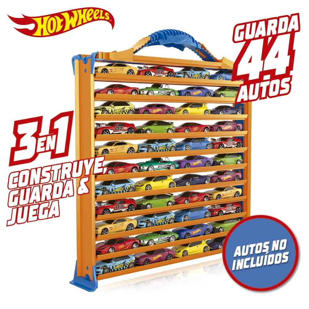 Cefa Toys - Portapacchi Hot Wheels 3 in 1 (04621).Capacità per 44 auto.