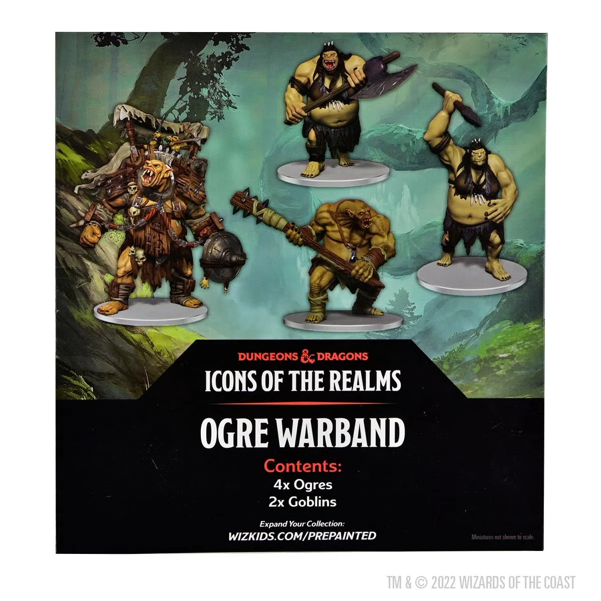 D&D Icons of the Realms pre-painted Miniatures Ogre Warband