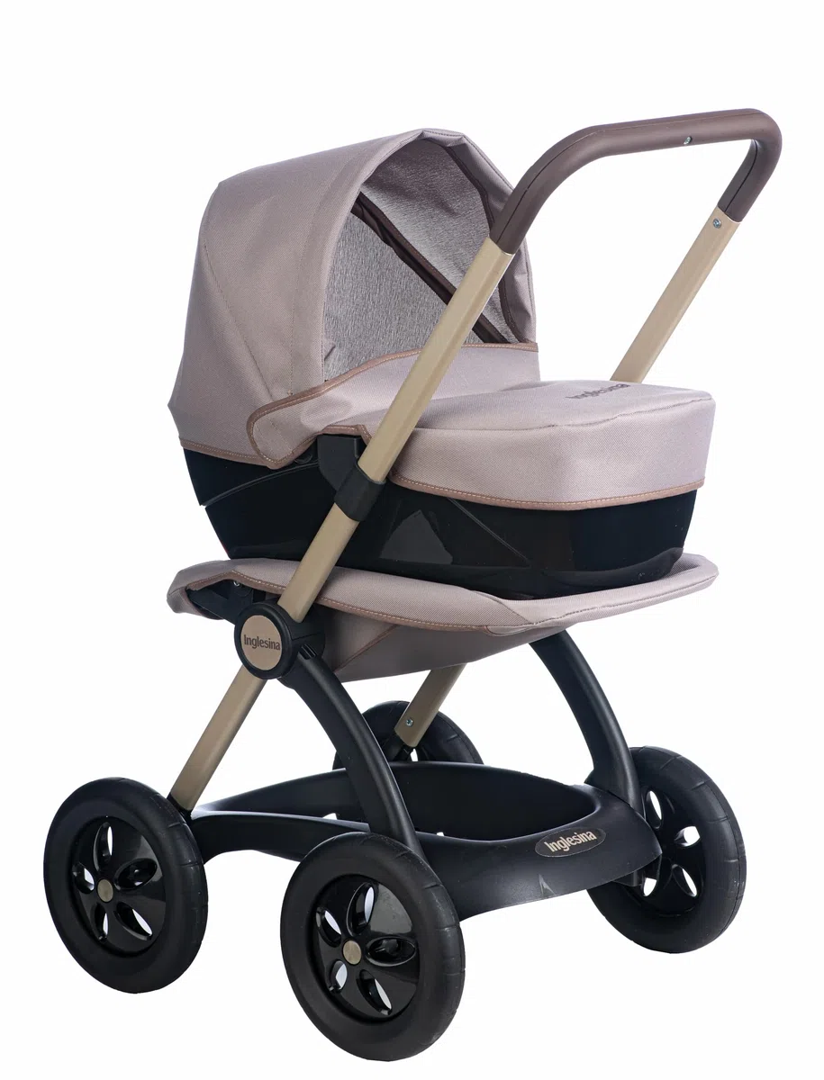 Smoby - Inglesina Combi 3 in 1 Iridio, con ovetto removibile e cappottina regolabile, si trasforma in passeggino, per bambini dai 18 mesi, 7600254483