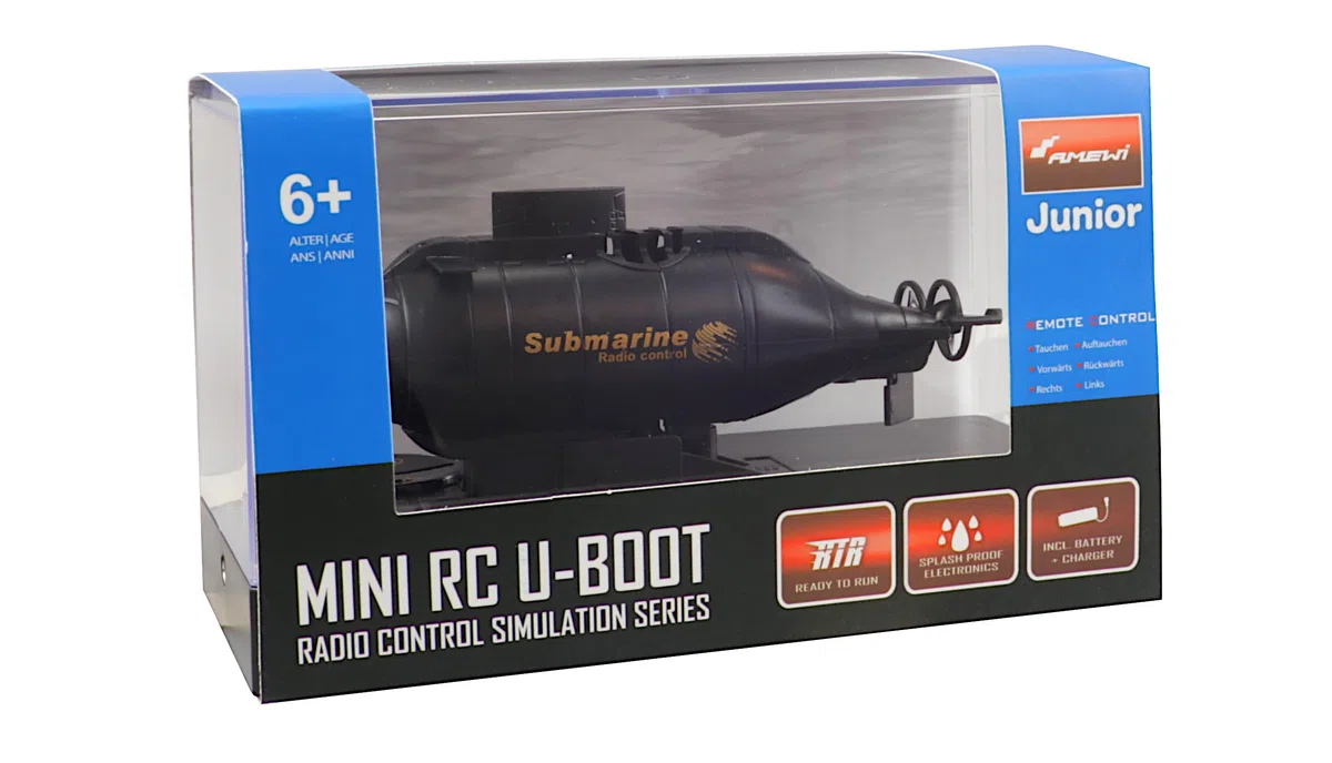 AMEWI 26037 Mini U-Boot, radiocomandato, RTR