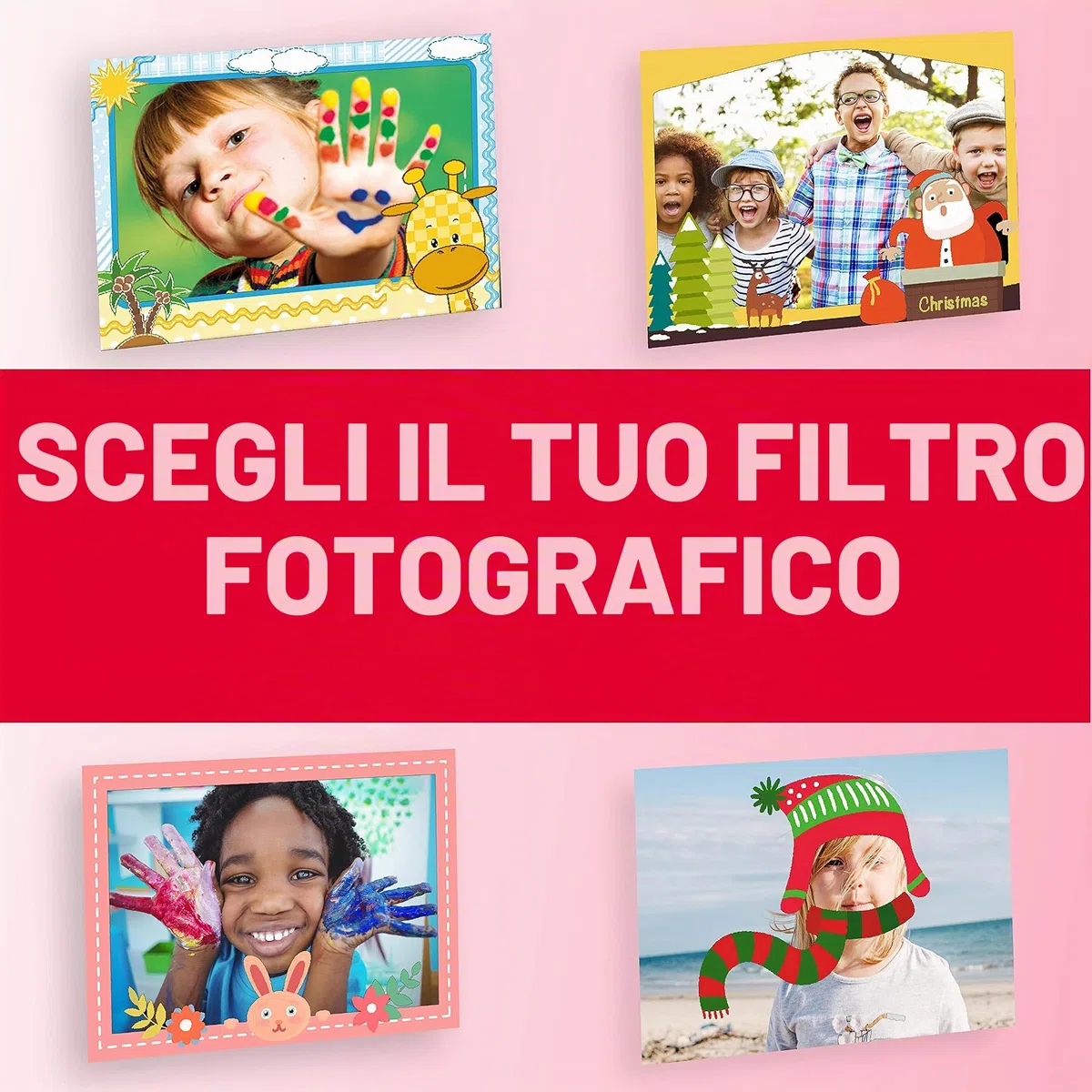 AgfaPhoto Macchina fotografica bambini | Realikids Cam 2 HD digitale per bambini con slot per schede SD | Batteria al litio e design ergonomico | Rosa fotocamera bambini con solida impugnatura