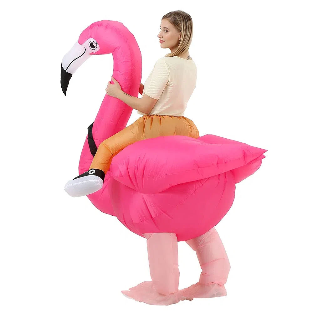 JASHKE Costume Fenicottero Costume Gonfiabile Costume Carnevale Gonfiabili Adulti