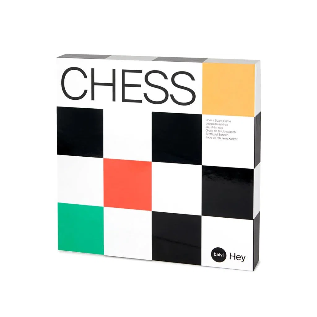 Balvi Gioco da Tavolo Scacchi Hey Chess Prodotto di Progettazione Legno